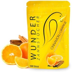 Wunderzahnstocher-Orange/Zimt Bag (100 Stück)