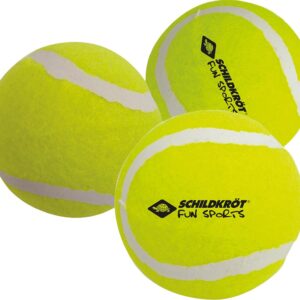 Tennisbälle, (3 Stück Freizeitbälle druc