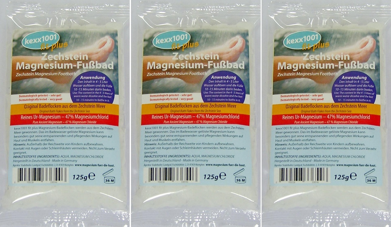 Zechstein Magnesium-Fußbad 125g - 47% Magnesiumchlorid - kexx1001 – Bild 3